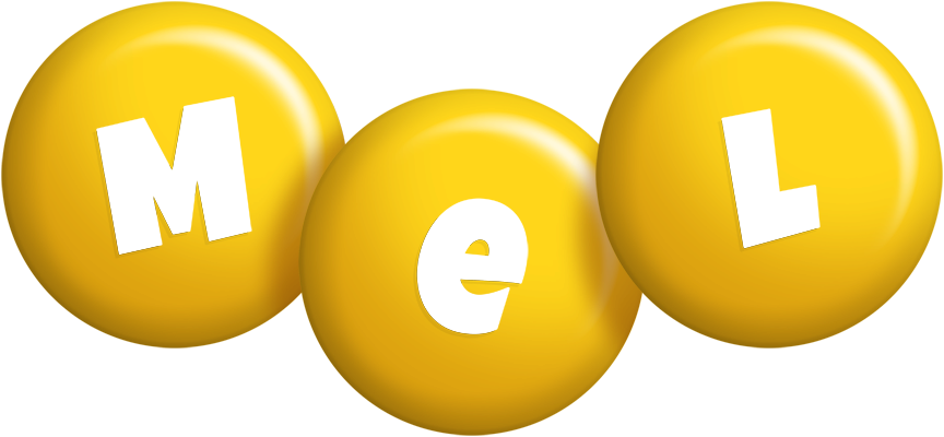 Mel candy-yellow logo