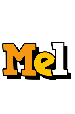 Mel cartoon logo
