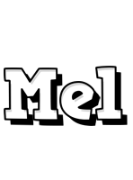 Mel snowing logo