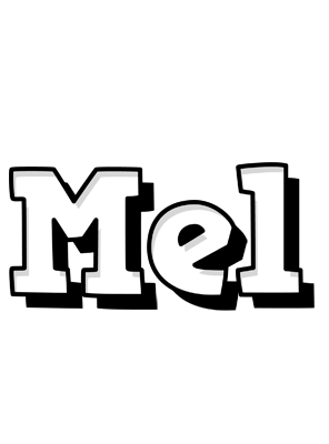 Mel snowing logo