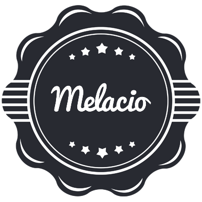 Melacio badge logo