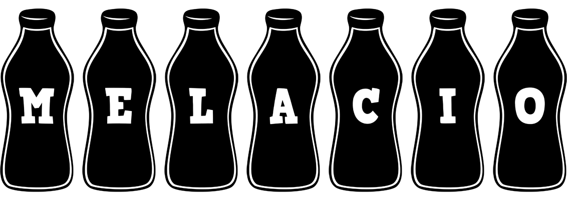 Melacio bottle logo