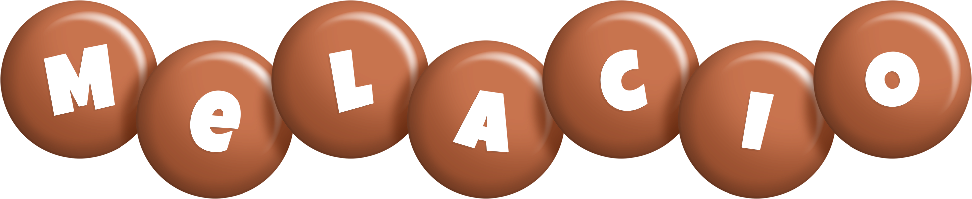 Melacio candy-brown logo