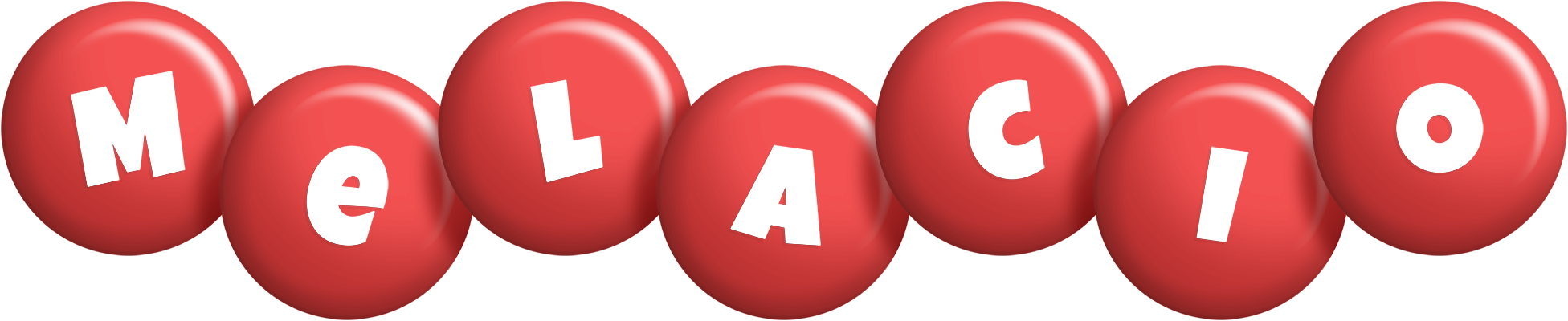 Melacio candy-red logo