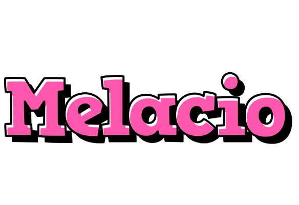 Melacio girlish logo