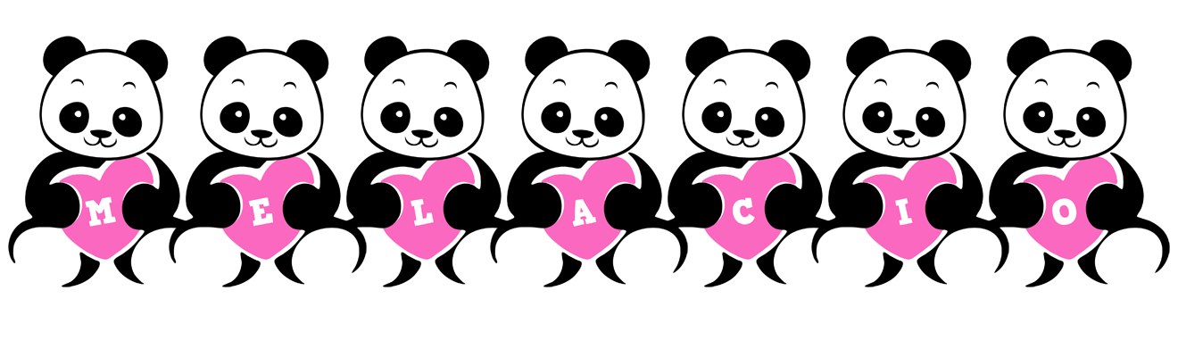Melacio love-panda logo