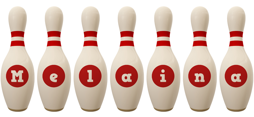 Melaina bowling-pin logo