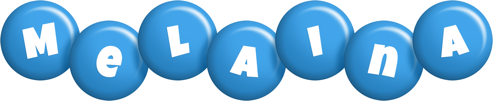 Melaina candy-blue logo