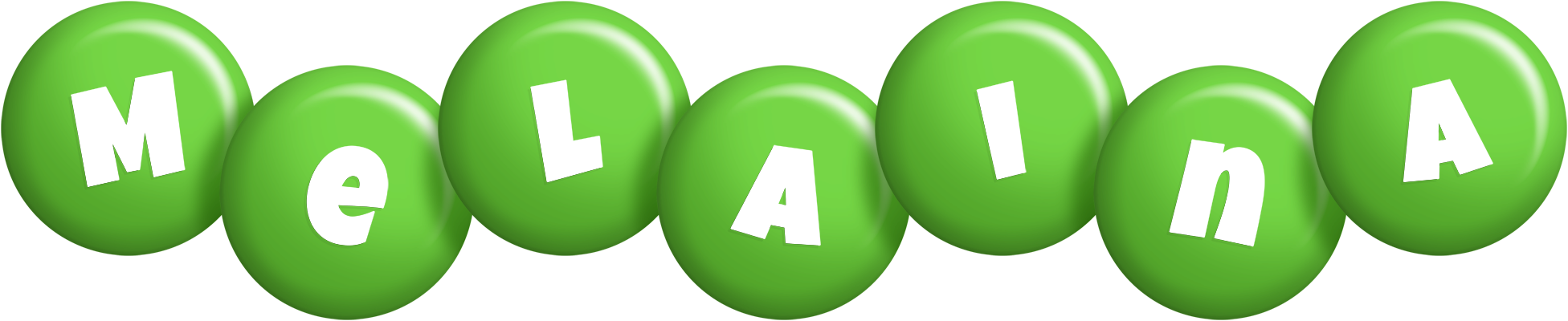 Melaina candy-green logo
