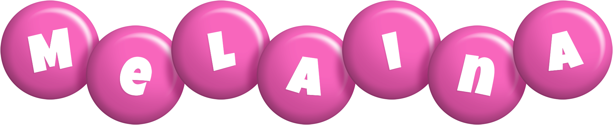 Melaina candy-pink logo
