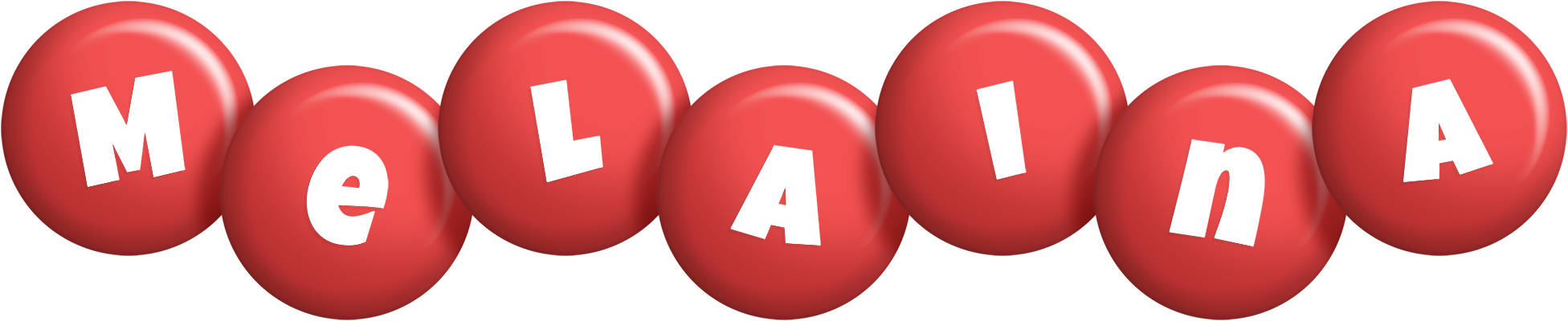 Melaina candy-red logo