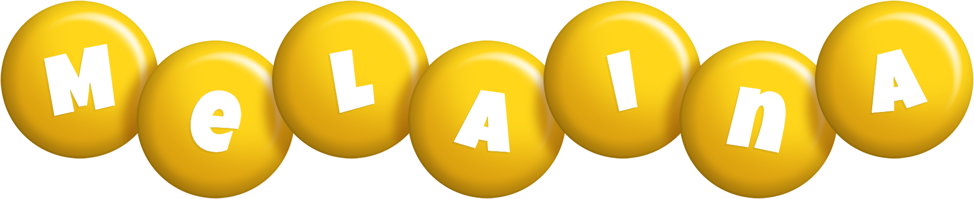 Melaina candy-yellow logo