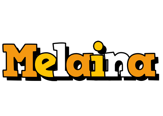 Melaina cartoon logo
