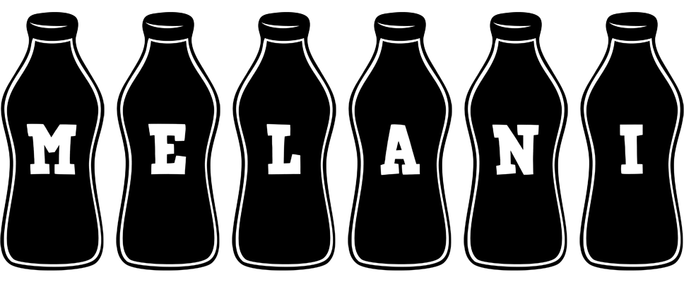 Melani bottle logo