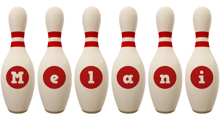 Melani bowling-pin logo