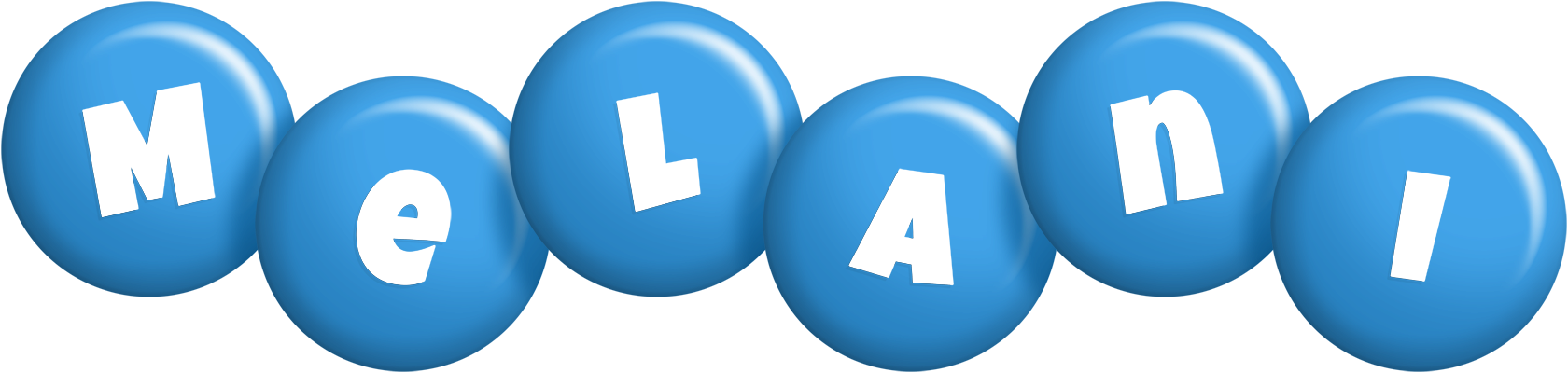 Melani candy-blue logo