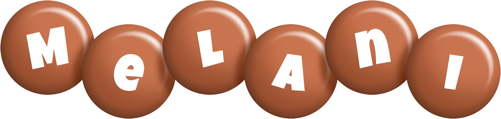 Melani candy-brown logo
