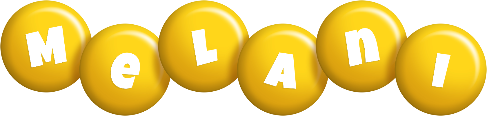 Melani candy-yellow logo