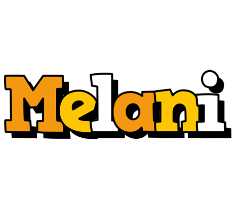 Melani cartoon logo