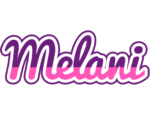 Melani cheerful logo