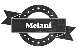 Melani grunge logo