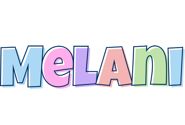Melani pastel logo