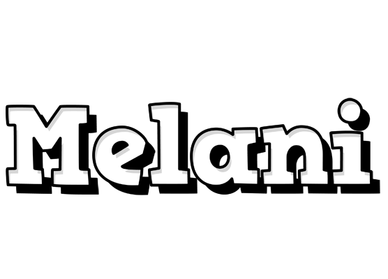 Melani snowing logo