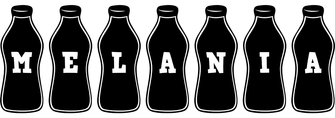 Melania bottle logo
