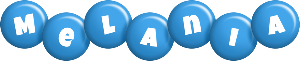 Melania candy-blue logo