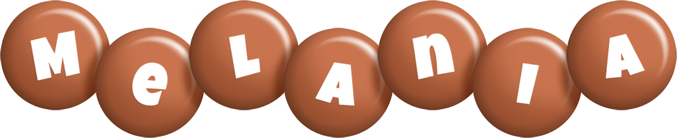 Melania candy-brown logo