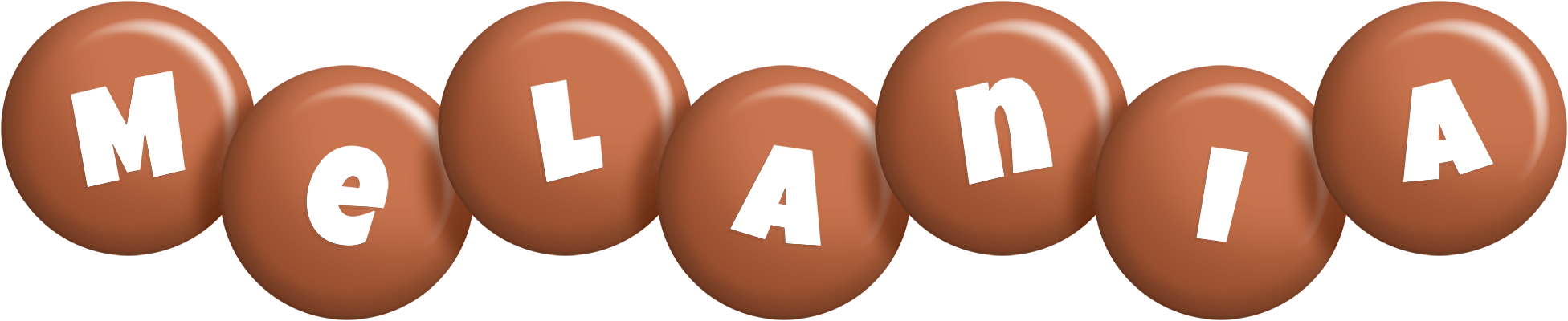 Melania candy-brown logo