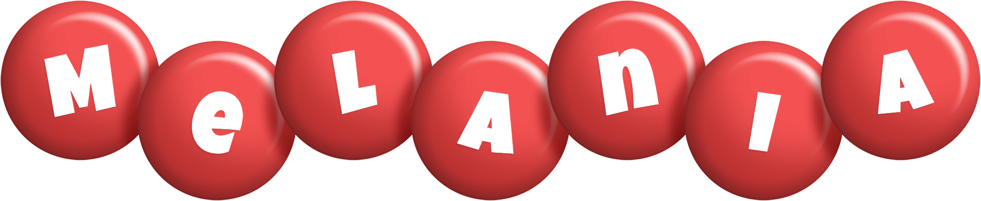 Melania candy-red logo