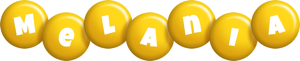 Melania candy-yellow logo