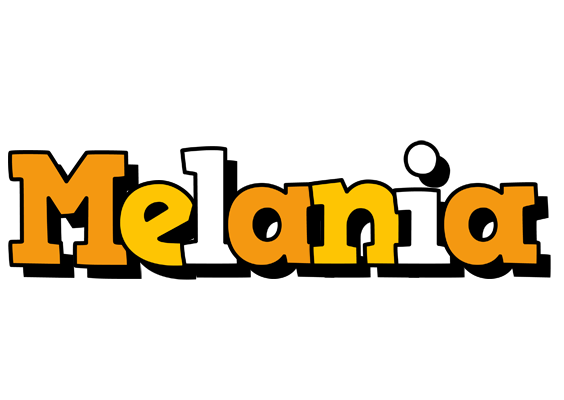 Melania cartoon logo