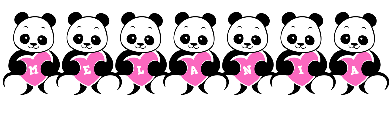 Melania love-panda logo