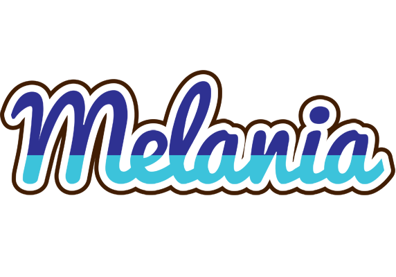 Melania raining logo
