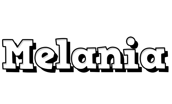 Melania snowing logo