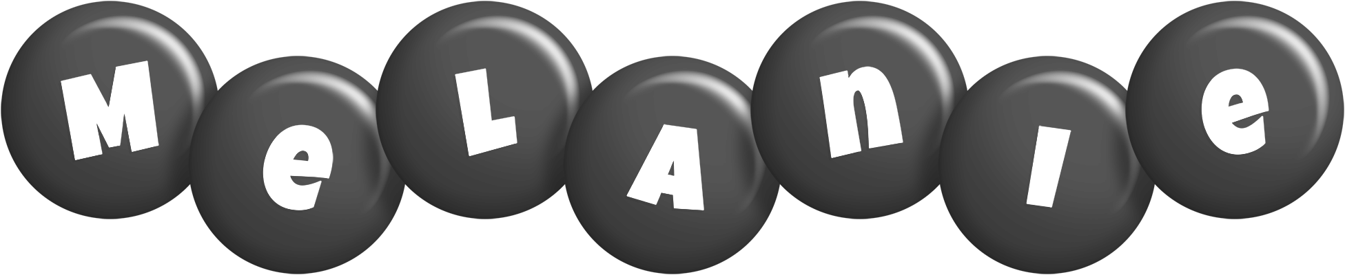 Melanie candy-black logo