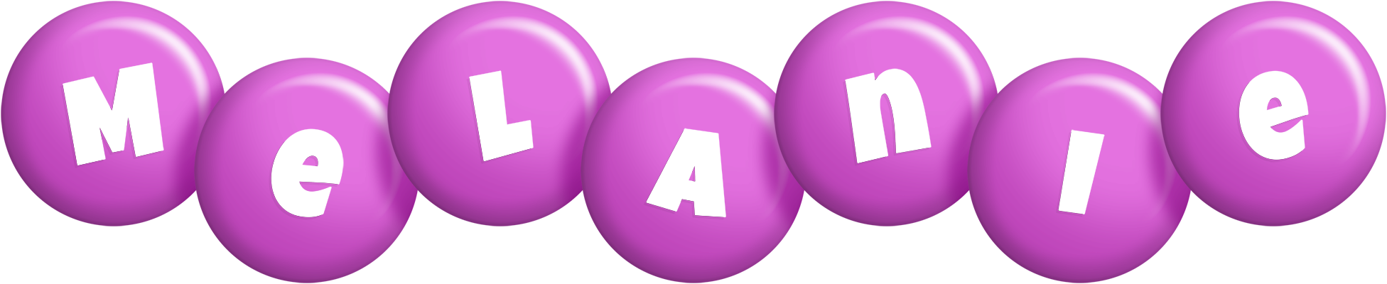 Melanie candy-purple logo