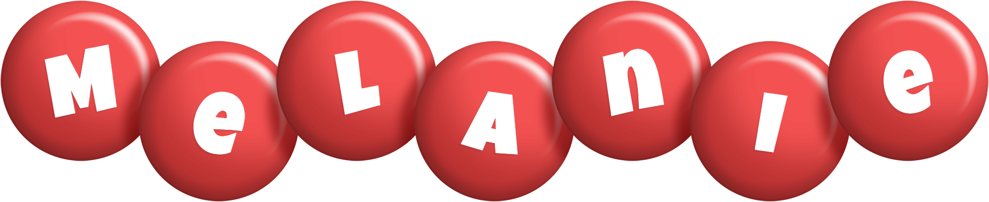 Melanie candy-red logo