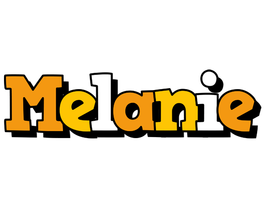 Melanie cartoon logo