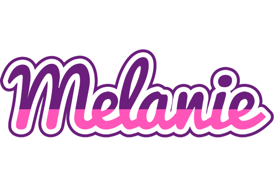 Melanie cheerful logo