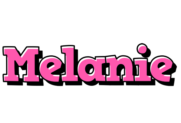 Melanie girlish logo