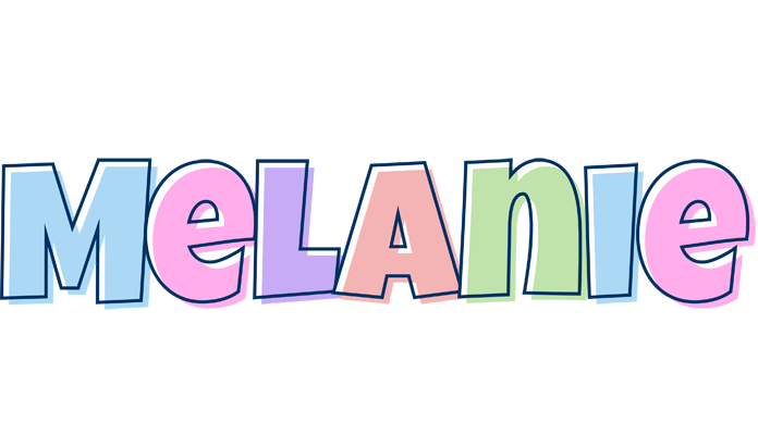 Melanie pastel logo
