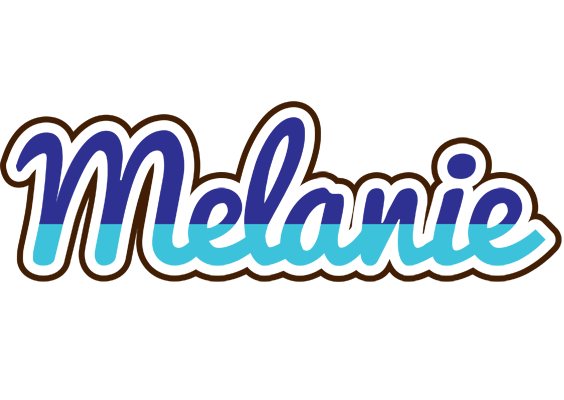 Melanie raining logo
