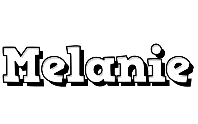 Melanie snowing logo