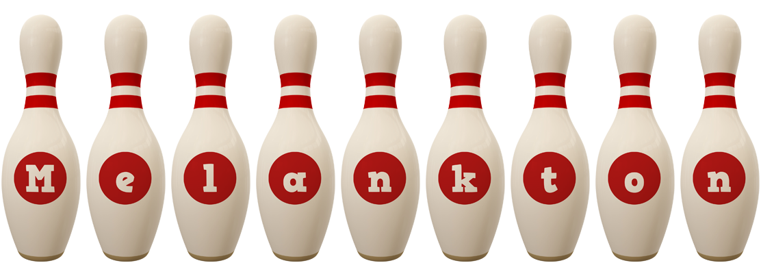 Melankton bowling-pin logo
