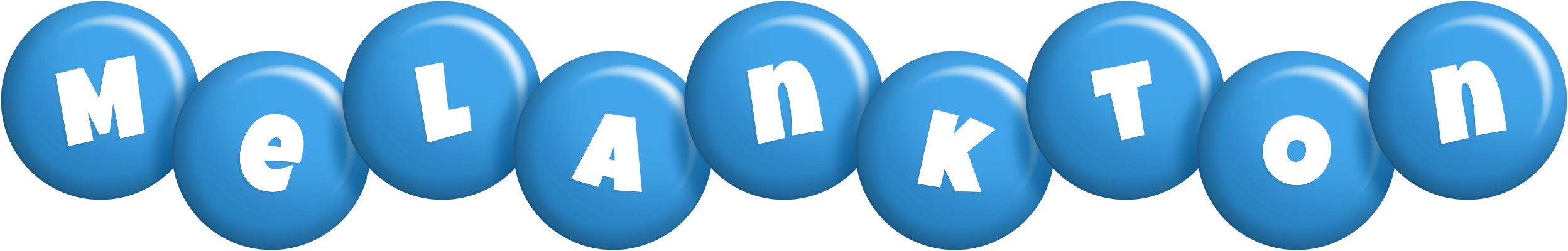 Melankton candy-blue logo