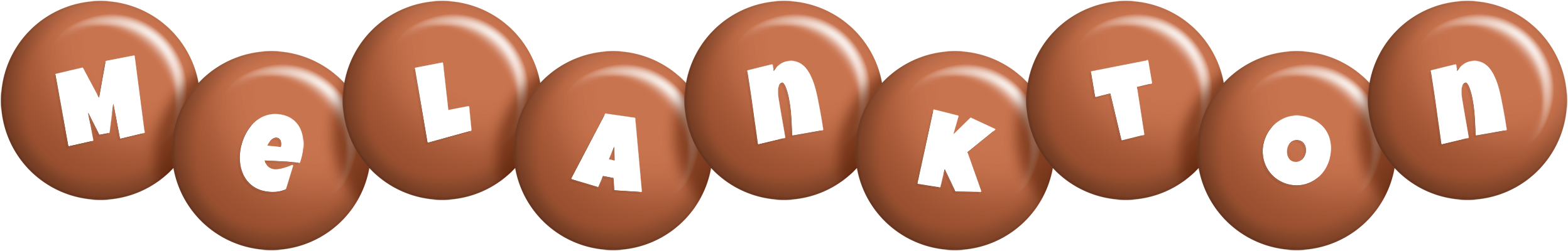 Melankton candy-brown logo