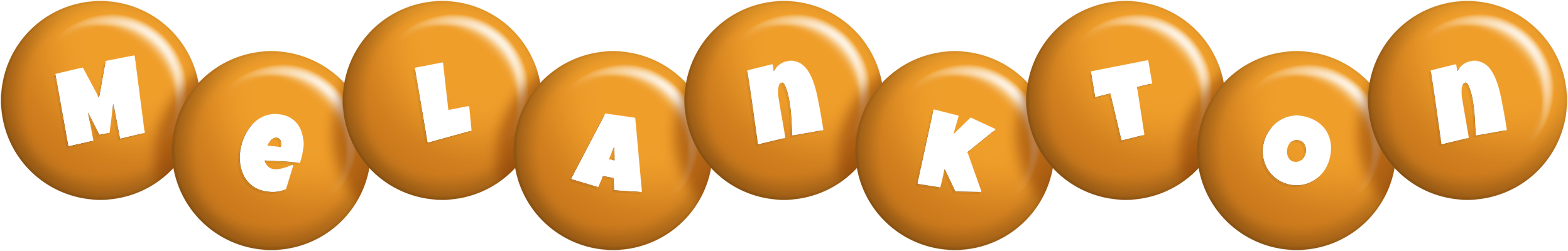 Melankton candy-orange logo